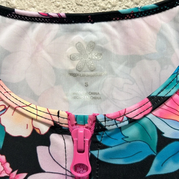Pipeline Makani Rash Guard Dress Tropical Floral Print New With Tags S UPF 50+ - Picture 4 of 10